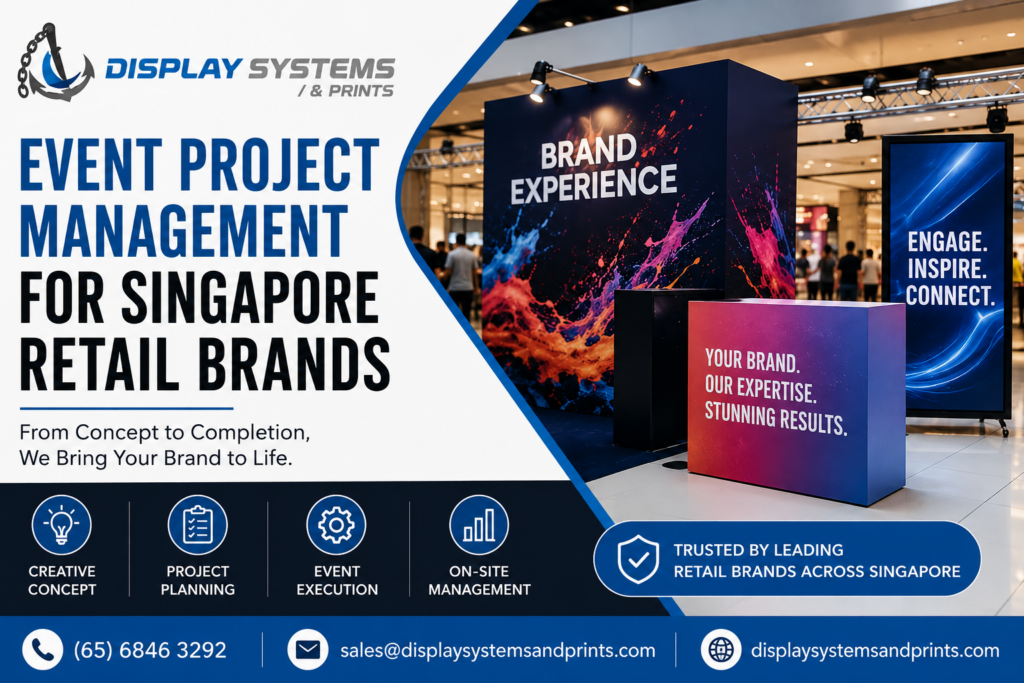 Event Project Management for Singapore Retail Brands: How Display Systems and Prints Deliver Results?