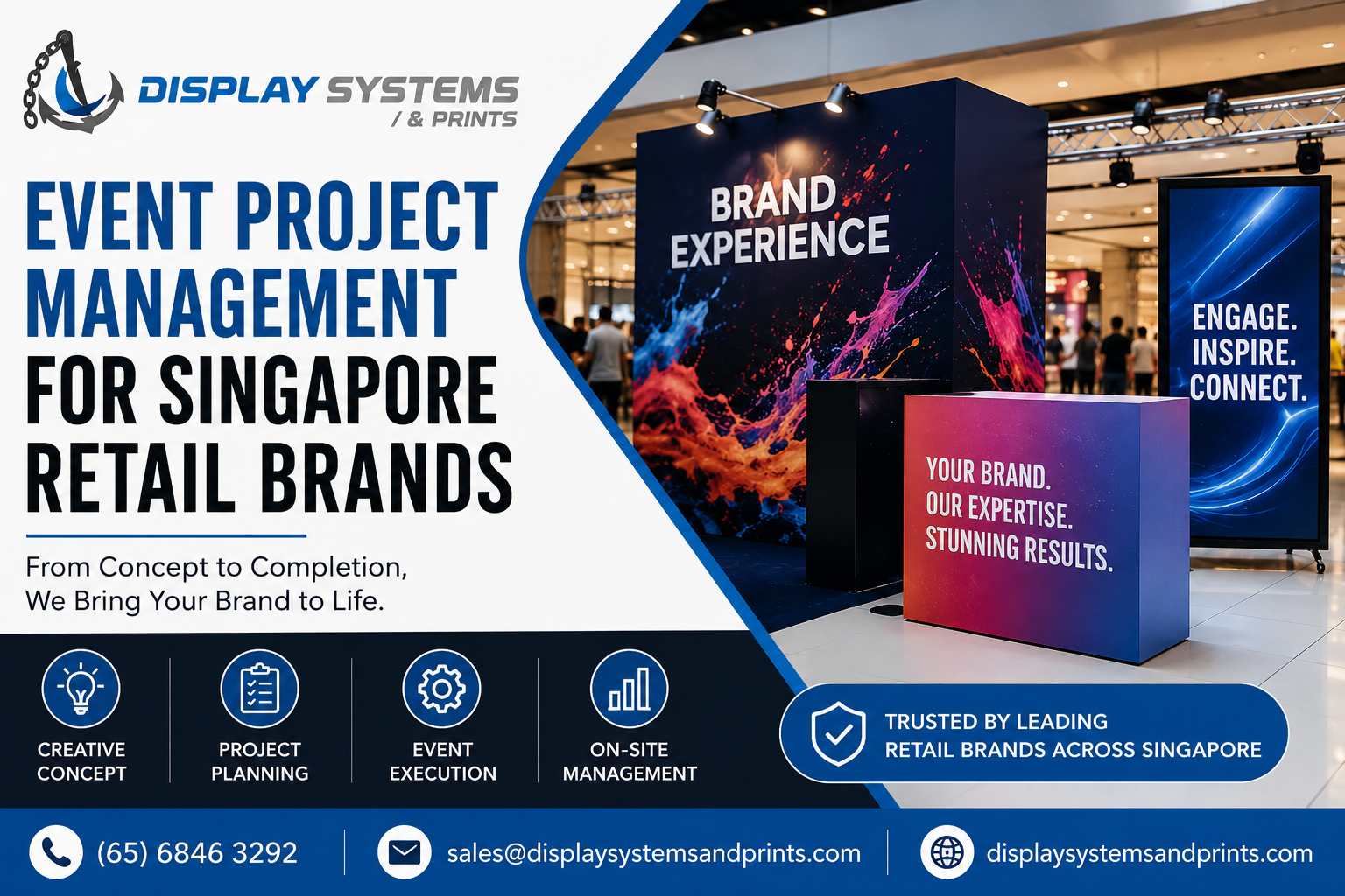 Event Project Management for Singapore Retail Brands: How Display Systems and Prints Deliver Results?