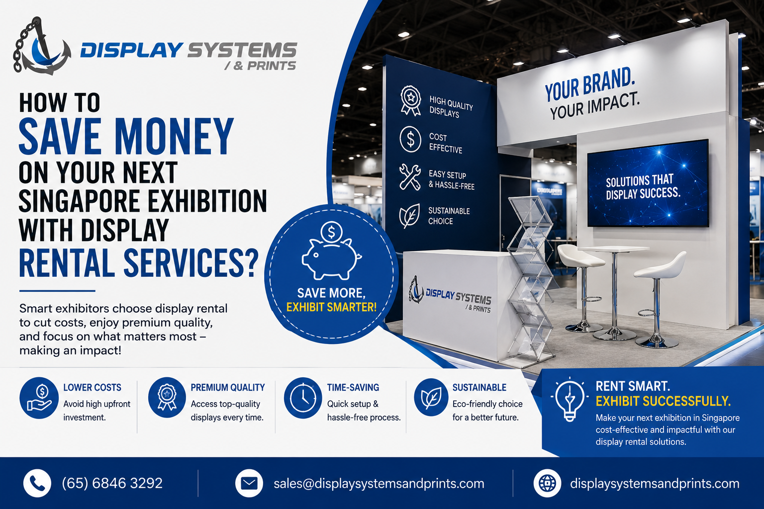 How to Save Money on Your Next Singapore Exhibition with Display Rental Services?