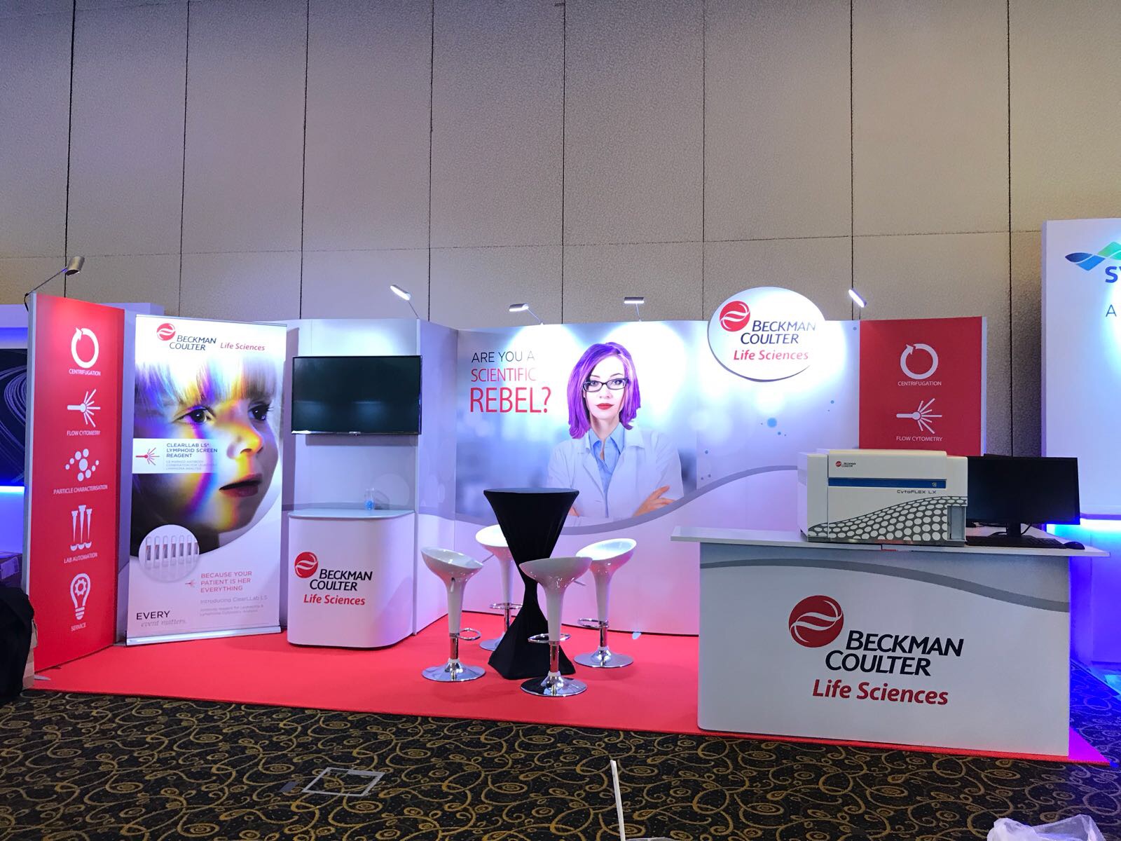 Beckman Coulter exhibition booth