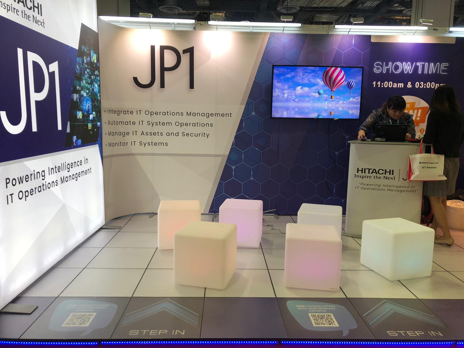 Hitachi exhibition booth